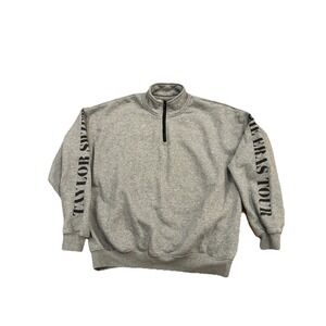 Taylor Swift Eras Tour 2023 Official 1/4 Quarter Zip Sweatshirt Medium Authentic